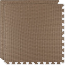 Saltea moale din spumă HUMBI 120 × 60 cm, puzzle mari din spumă impermeabile, cappuccino bej închis, 2 buc.