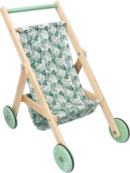 Cărucior ușor din lemn pentru păpuși