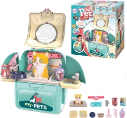 Woopie pisicuță 2în1 salon de înfrumusețare portabil în rucsac și transportor