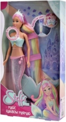 Păpușa Steffi Sirenă cu Coadă Luminoasă Magică