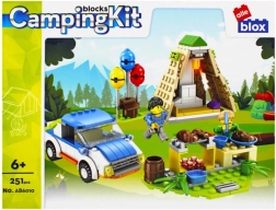 Set de construcție camping cu mașină – 251 piese