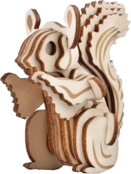 Woodcraft puzzle 3D din lemn – veveriță