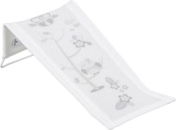 Șezlong de baie din material textil cu motiv bufniță, alb