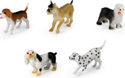 set de căței din plastic mini zoo 7 cm – 5 buc