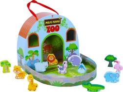 Zoo-ul meu din lemn în valiză