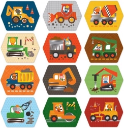 Pexeso Mașini de Construcții pentru Copii