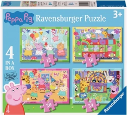 Puzzle Peppa Pig la petrecere 4 în 1