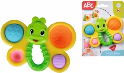 zornăitor fluture pentru bebeluși cu umpluturi moi și mâner