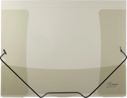 Mapă transparentă cu elastic fumuriu