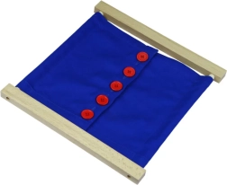 Ramă Montessori pentru încheiat nasturi mari