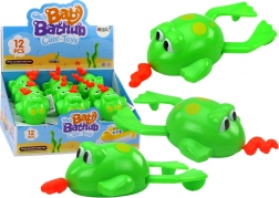 Jucărie de baie cu cheiță, broască plutitoare – verde