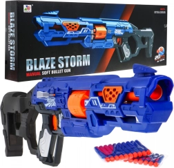Blaster manual pentru copii BLAZE STORM 8+ cu culisă și 20 de gloanțe din spumă