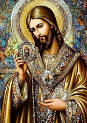Norimpex pictură cu diamante – icoana lui Iisus cel Sfânt 30 × 40 cm