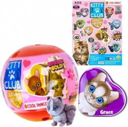 capsulă Kitty Club Gold Edition – mini figurină surpriză de colecție