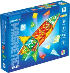 Set de construcție magnetic GEOMAG Gems Rocket – 32 de piese
