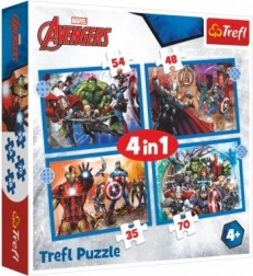 Puzzle 4în1 Avengers neînfricați