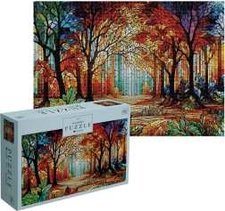 Interdruk puzzle Stained Glass: Pădure 2000 de piese