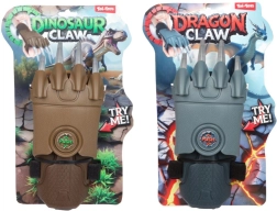 Gheare retractabile dragon/dinozaur din plastic 11 × 29 cm, 2 culori