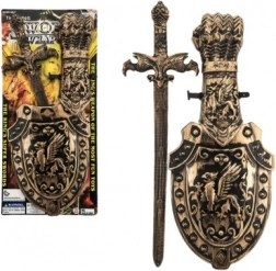 Sabie din plastic pentru copii cu scut 48 cm