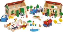 Fermă din lemn My Farm – set de joc 71 de piese
