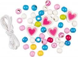 Goki mărgele din lemn pentru înșirat pentru copii