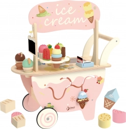 Ice Cream Cart Classic World din lemn 3în1 40 piese