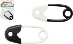 Zornăitoare în formă de ac cu gămălie alb-negru 12 cm