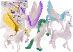 Set Figurine Unicorn Pegas Alb Aripi Magice