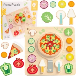 CLASSIC WORLD Pizza din lemn pentru feliere, puzzle 22 de piese
