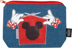 Etui din denim cu motiv MINNIE