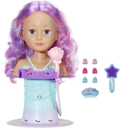 baby born surioară cap de coafat sirenă cu duș