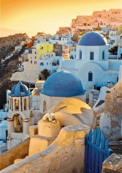 Puzzle TREFL Premium Plus Photo Odyssey: Oia, Santorini 1000 piese
