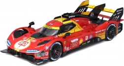 model metalic bburago 1:24 ferrari 499p – câștigător 24h le mans 2024