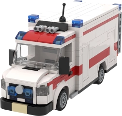 Brixies Plus ambulanță cu targă, 430 piese