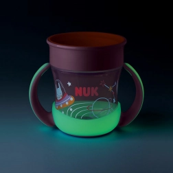 Cănuță pentru copii NUK Mini Magic Cup Night 160 ml roz