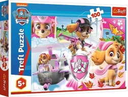 Puzzle 100 piese – PAW PATROL Skye în acțiune