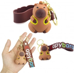 Breloc Capibara Cu Rucsac Galben