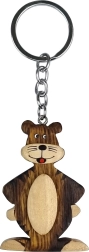 Breloc din lemn Tigru