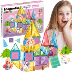 Woopie set de construcție magnetic 3D – castel de basm, 55 piese