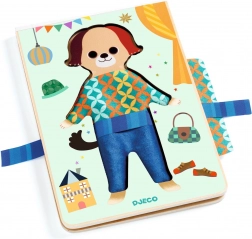 Set de îmbrăcare câine din lemn Djeco