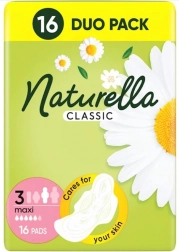naturella classic maxi absorbante cu aripioare, 16 buc