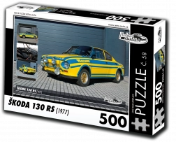 retro-auta puzzle škoda 130 rs 500 piese