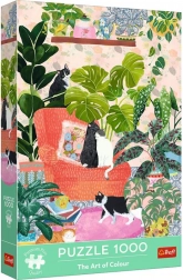 Puzzle TREFL Premium Plus 1000 de piese – The Art of Colour: Dulce cămin