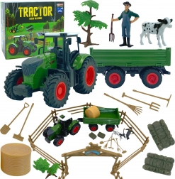 Mini fermă: tractor cu animale și unelte de la Woopie