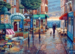 Puzzle plimbare de zi ploioasă 500 piese