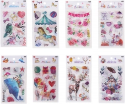 autocolante din hârtie, mix de motive, 18,5 × 10 cm, 6 foi