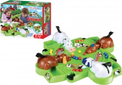 Joc de îndemânare de masă ANIMALE FLĂMÂNDE – fermă și biluțe