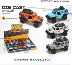 jeep metalic off-road 1:36 cu mecanism pull-back