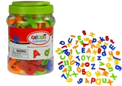 Litere și cifre magnetice în cutie, 78 elemente