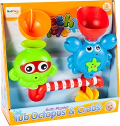 Jucărie de baie caracatiță și crab